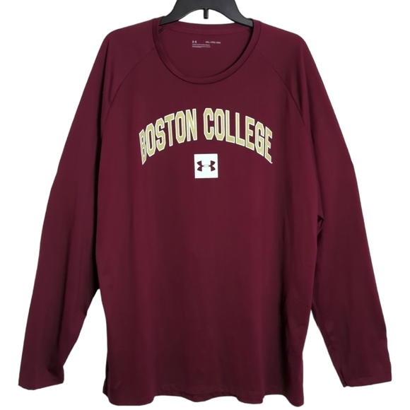 Adidas Boston College Maroon Long Sleeve Top Size 2XL - Picture 1 of 10